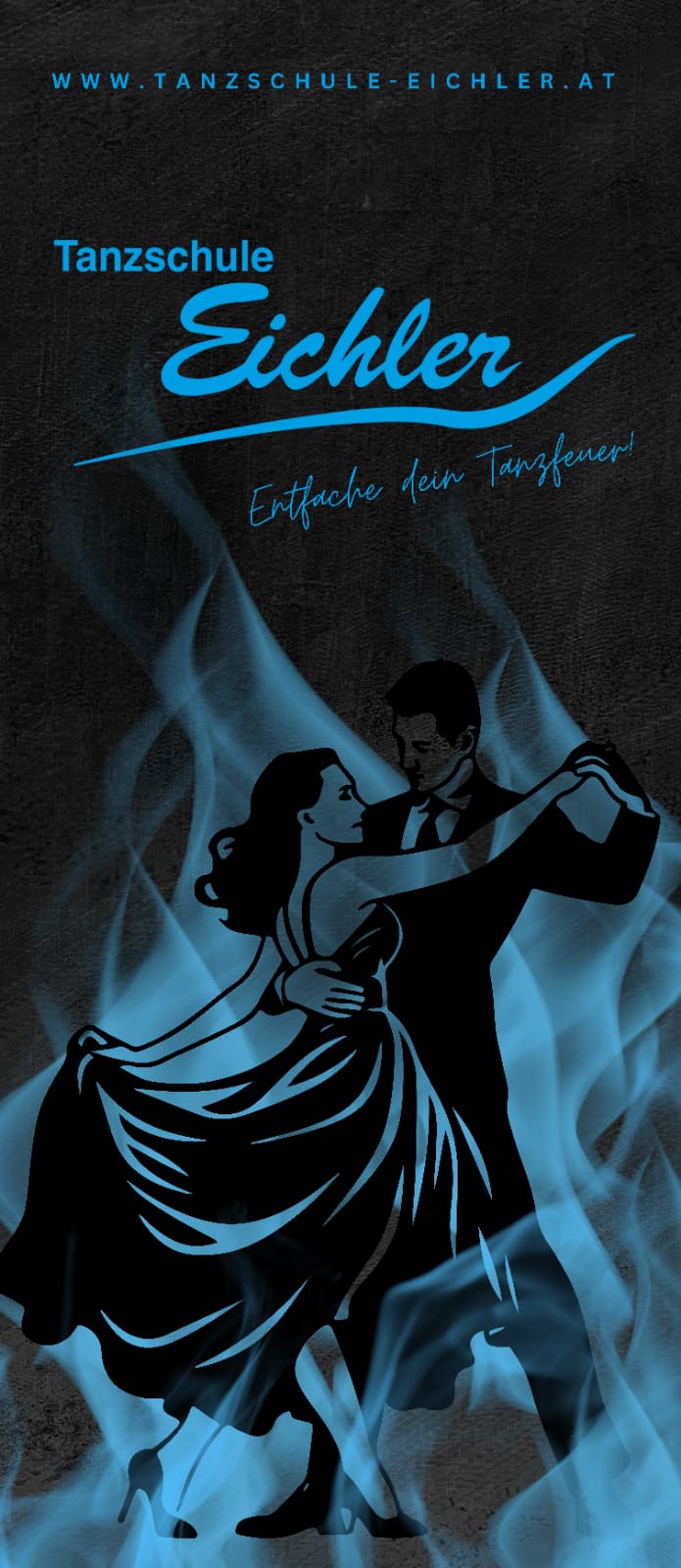 Historisches Eichler-Motiv mit blauem Feuer