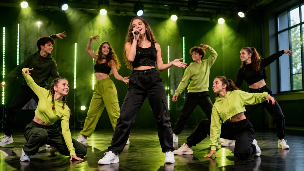 Kinder und Jugendliche bei Dance and Sing